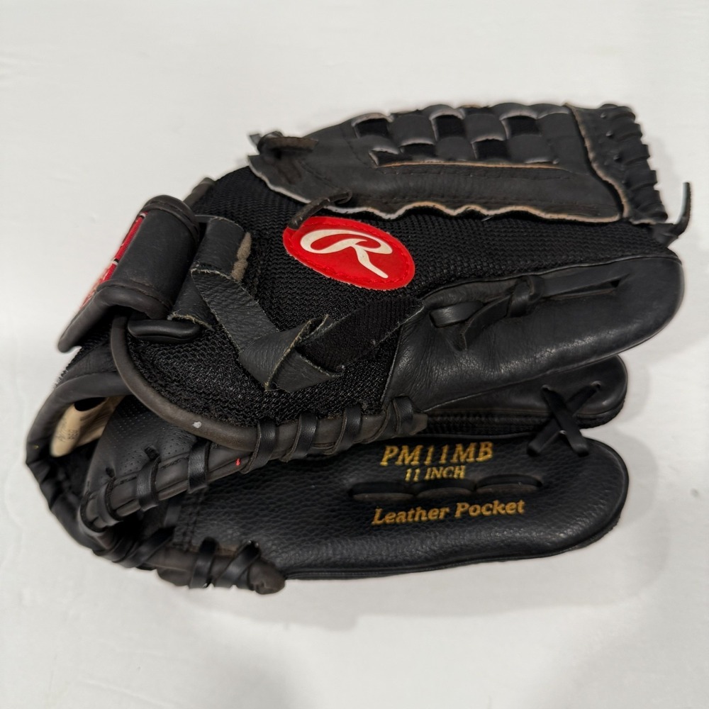 Rawlings 11" Right Hand Throw Baseball Glove Black PM11MB Playmaker Series